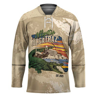 Alligator Alcatraz Retro Hockey Jersey The Swamp - Wonder Print Shop