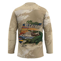 Alligator Alcatraz Retro Hockey Jersey The Swamp - Wonder Print Shop
