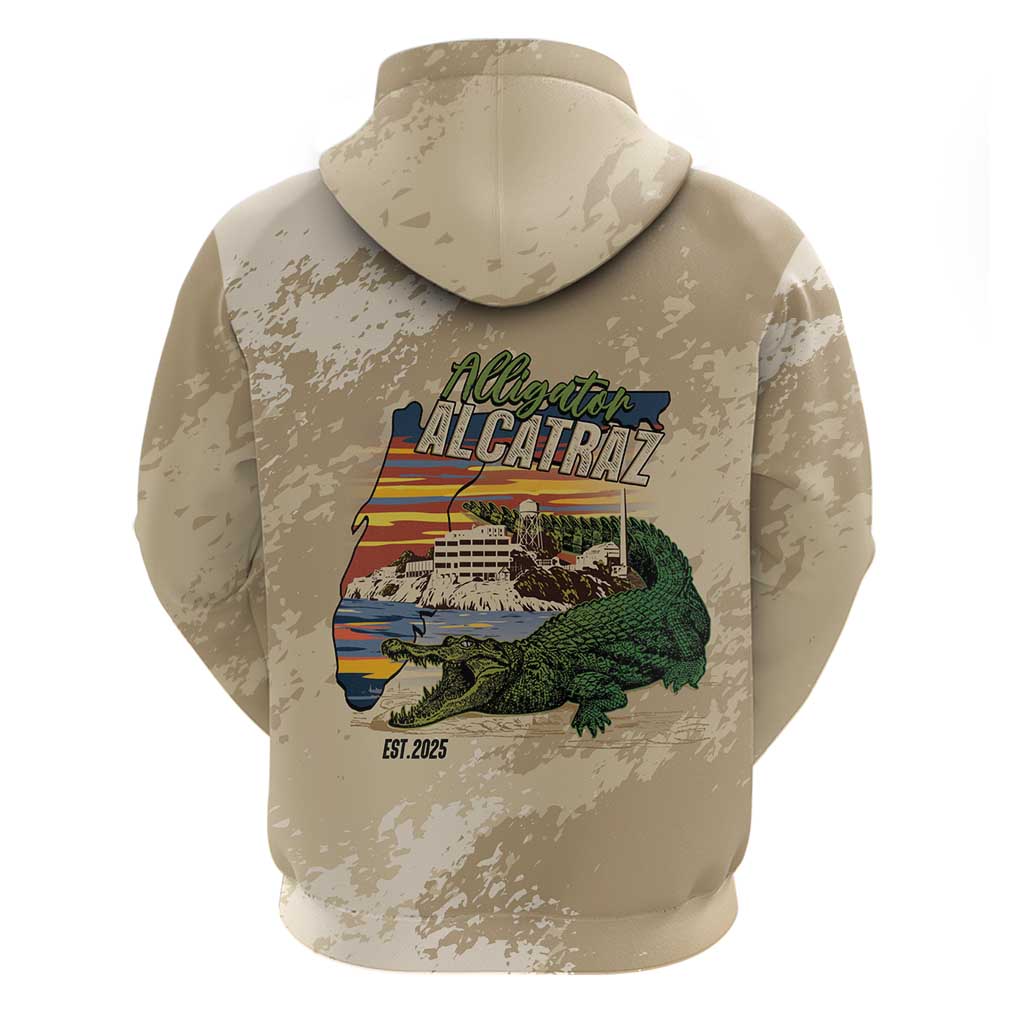 Alligator Alcatraz Retro Hoodie The Swamp - Wonder Print Shop