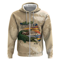 Alligator Alcatraz Retro Hoodie The Swamp - Wonder Print Shop