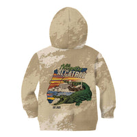 Alligator Alcatraz Retro Kid Hoodie The Swamp - Wonder Print Shop