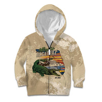 Alligator Alcatraz Retro Kid Hoodie The Swamp - Wonder Print Shop