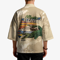 Alligator Alcatraz Retro Kimono The Swamp - Wonder Print Shop
