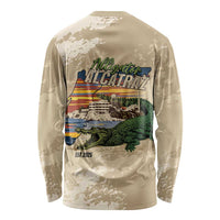 Alligator Alcatraz Retro Long Sleeve Shirt The Swamp - Wonder Print Shop