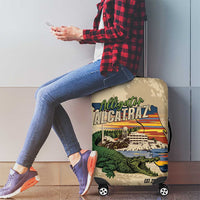 Alligator Alcatraz Retro Luggage Cover The Swamp - Wonder Print Shop