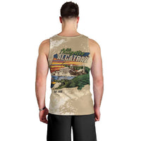 Alligator Alcatraz Retro Men Tank Top The Swamp - Wonder Print Shop