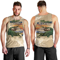 Alligator Alcatraz Retro Men Tank Top The Swamp - Wonder Print Shop