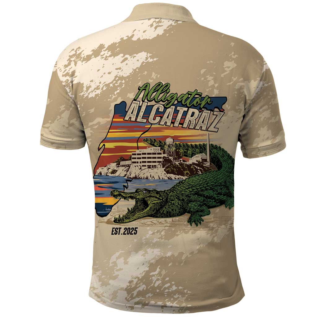 Alligator Alcatraz Retro Polo Shirt The Swamp - Wonder Print Shop