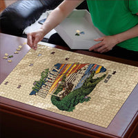 Alligator Alcatraz Retro Puzzle The Swamp - Wonder Print Shop