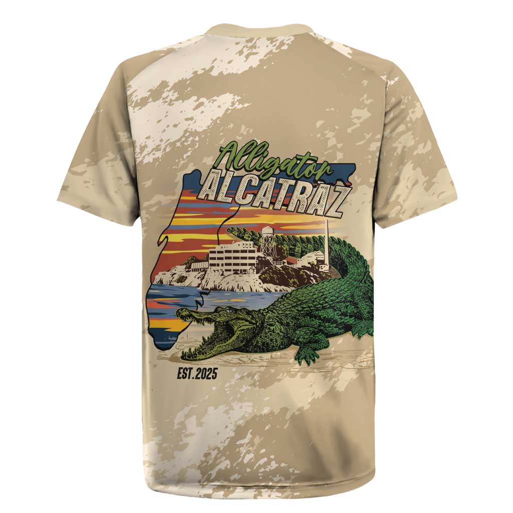 Alligator Alcatraz Retro Rugby Jersey The Swamp - Wonder Print Shop