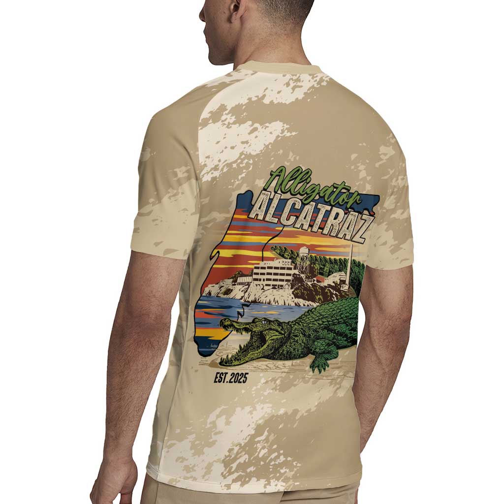 Alligator Alcatraz Retro Rugby Jersey The Swamp - Wonder Print Shop
