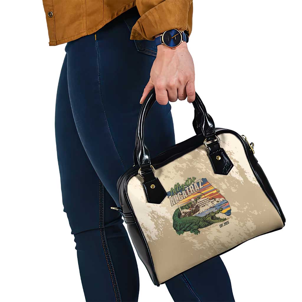 Alligator Alcatraz Retro Shoulder Handbag The Swamp - Wonder Print Shop