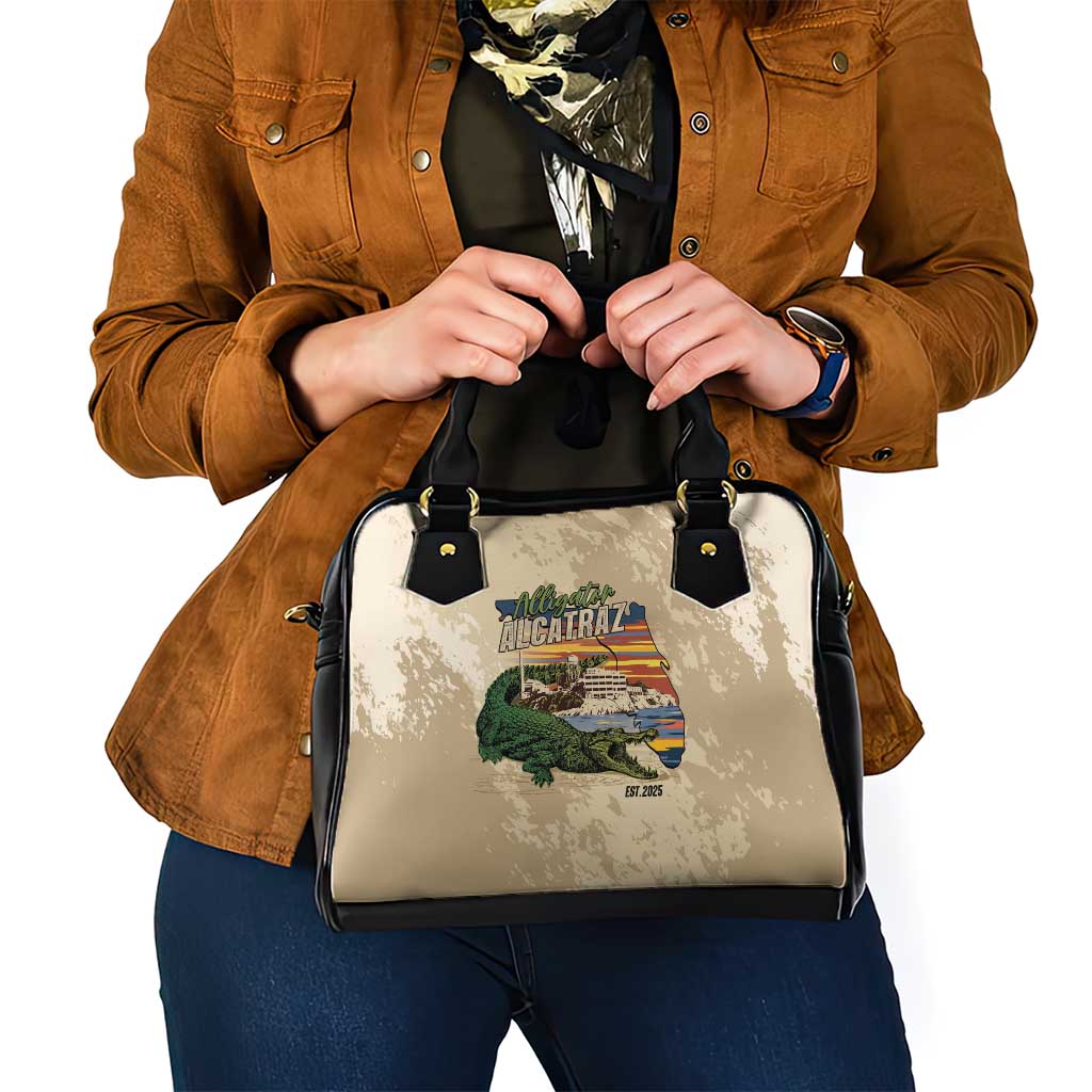 Alligator Alcatraz Retro Shoulder Handbag The Swamp - Wonder Print Shop