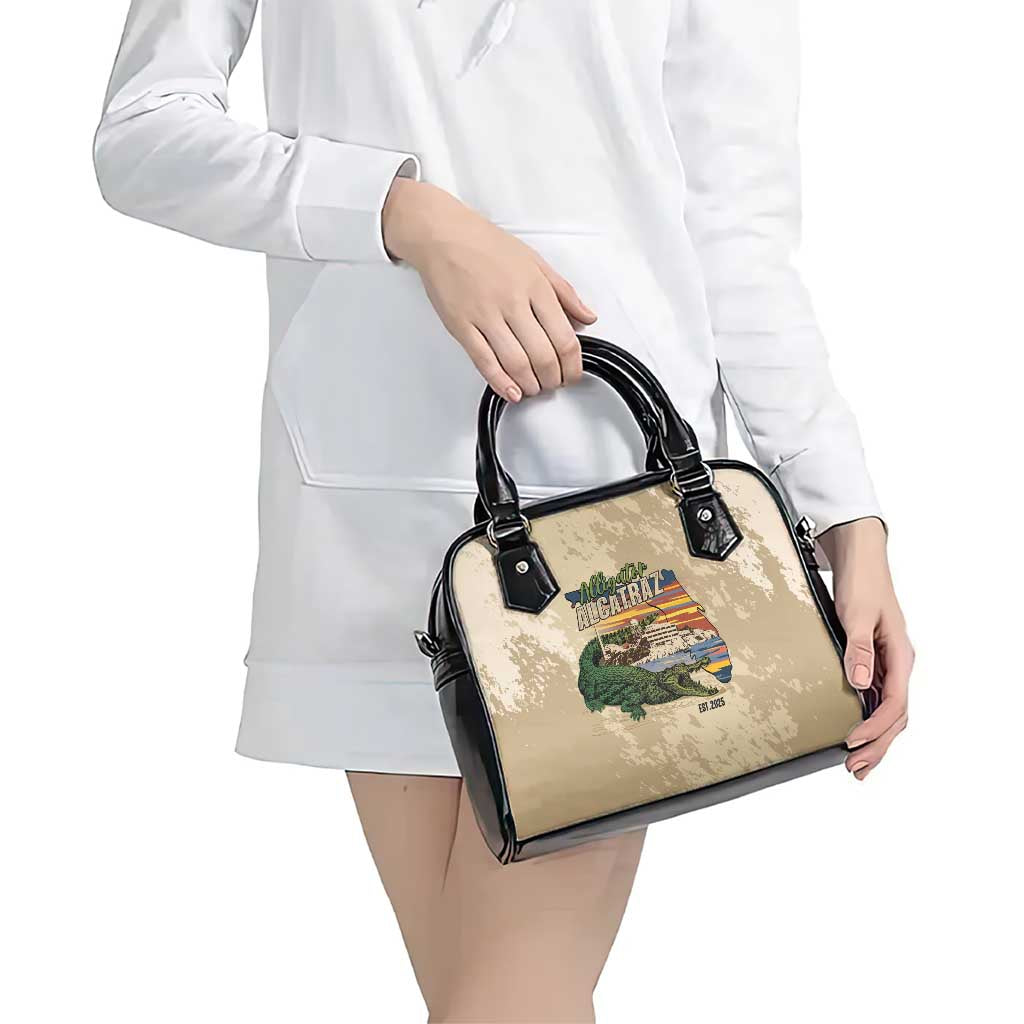 Alligator Alcatraz Retro Shoulder Handbag The Swamp - Wonder Print Shop