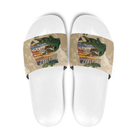 Alligator Alcatraz Retro Slide Sandals The Swamp - Wonder Print Shop