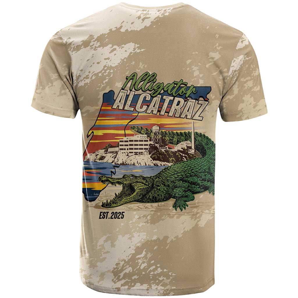 Alligator Alcatraz Retro T Shirt The Swamp - Wonder Print Shop