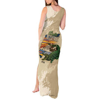 Alligator Alcatraz Retro Tank Maxi Dress The Swamp - Wonder Print Shop
