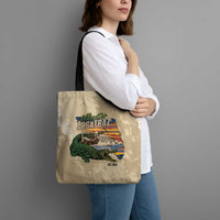 Alligator Alcatraz Retro Tote Bag The Swamp - Wonder Print Shop