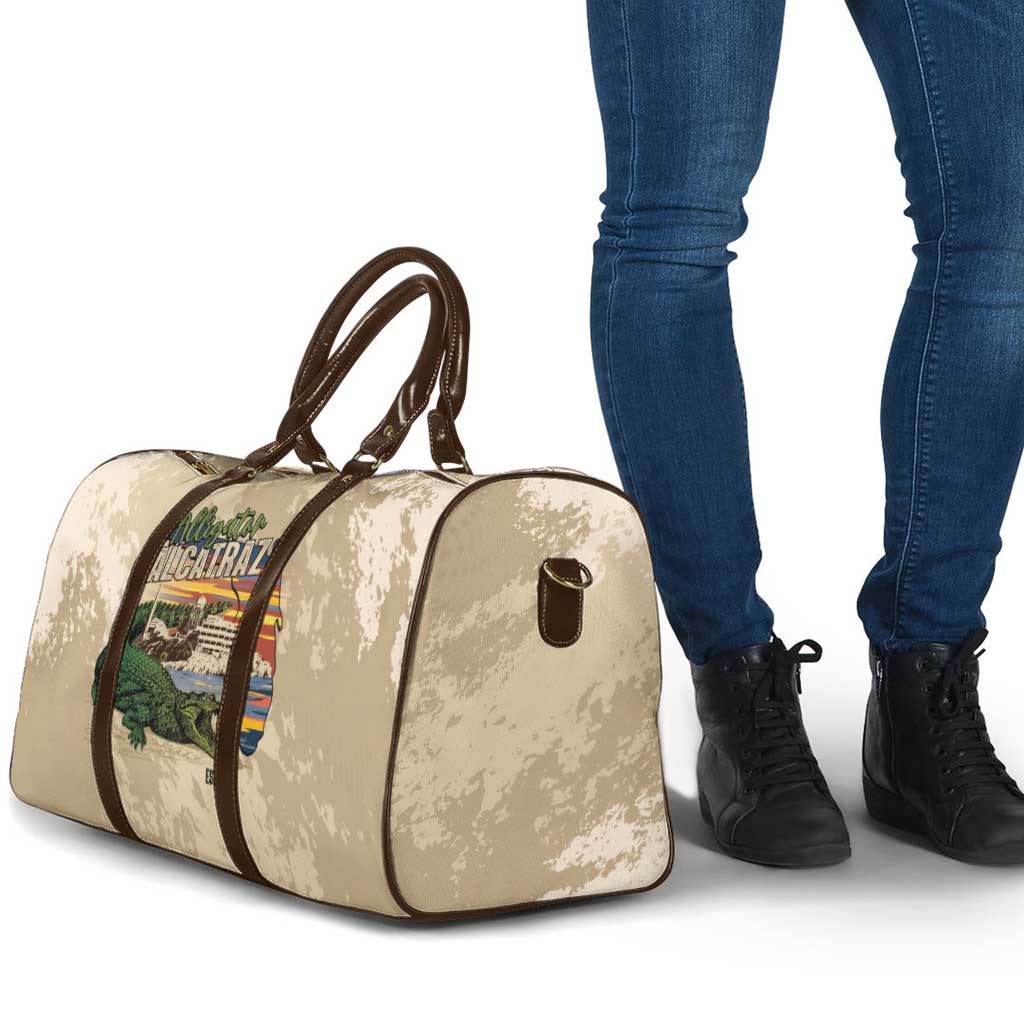 Alligator Alcatraz Retro Travel Bag The Swamp - Wonder Print Shop