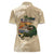 Alligator Alcatraz Retro Women Polo Shirt The Swamp - Wonder Print Shop