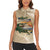 Alligator Alcatraz Retro Women Sleeveless Polo Shirt The Swamp - Wonder Print Shop