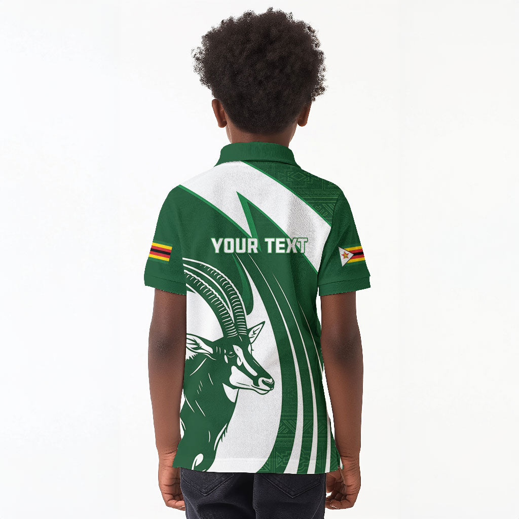 Zimbabwe Sables Afro Batik Personalized Kid Polo Shirt