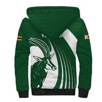 Zimbabwe Sables Afro Batik Personalized Sherpa Hoodie