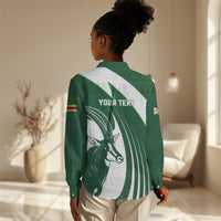 Zimbabwe Sables Afro Batik Personalized Women Casual Shirt