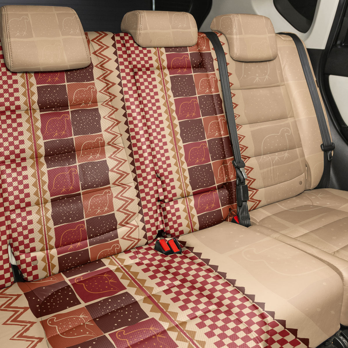 Zimbabwe Heritage Kudhinda Inspired Print Back Car Seat Cover