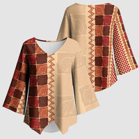Zimbabwe Heritage Kudhinda Inspired Print Kimono Sleeve Blouse