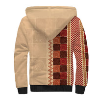 Zimbabwe Heritage Kudhinda Inspired Print Sherpa Hoodie