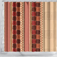 Zimbabwe Heritage Kudhinda Inspired Print Shower Curtain
