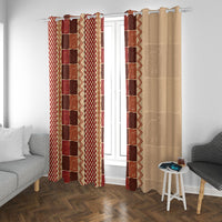 Zimbabwe Heritage Kudhinda Inspired Print Window Curtain