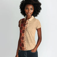 Zimbabwe Heritage Kudhinda Inspired Print Women Polo Shirt