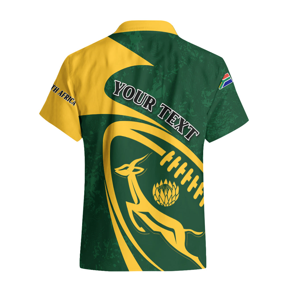Personalised South Africa Rugby 2023 Hawaiian Shirt Bokke Champions Sporty Dynamics - Wonder Print Shop