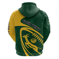 Personalised South Africa Rugby 2023 Hoodie Bokke Champions Sporty Dynamics - Wonder Print Shop
