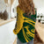 Personalised South Africa Rugby 2023 Women Casual Shirt Bokke Champions Sporty Dynamics - Wonder Print Shop