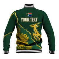 Personalised South Africa Rugby 2023 Baseball Jacket Bokke Champions Kente Ethnic LT7 - Wonder Print Shop