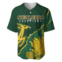 Personalised South Africa Rugby 2023 Baseball Jersey Bokke Champions Kente Ethnic LT7 - Wonder Print Shop
