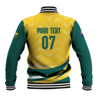 Australia 2024 Olympics Custom Baseball Jacket Rise of the Roos LT7 - Wonder Print Shop