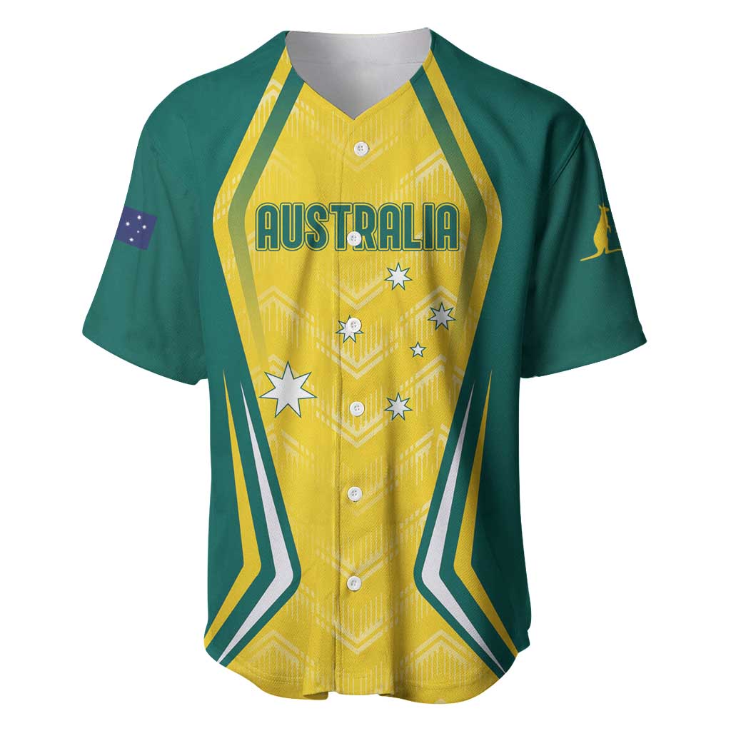 Australia 2024 Olympics Custom Baseball Jersey Rise of the Roos LT7 - Wonder Print Shop
