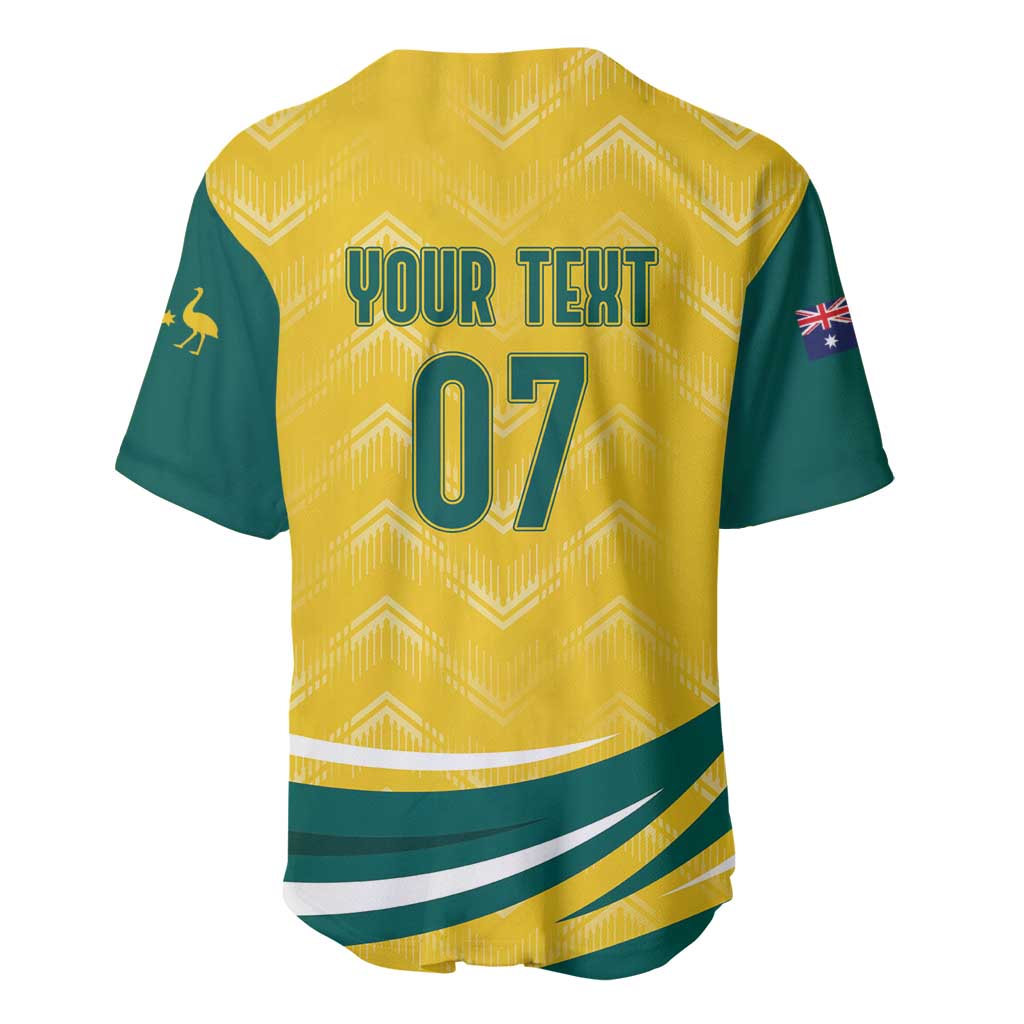 Australia 2024 Olympics Custom Baseball Jersey Rise of the Roos LT7 - Wonder Print Shop