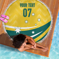 Australia 2024 Olympics Custom Beach Blanket Rise of the Roos LT7 - Wonder Print Shop