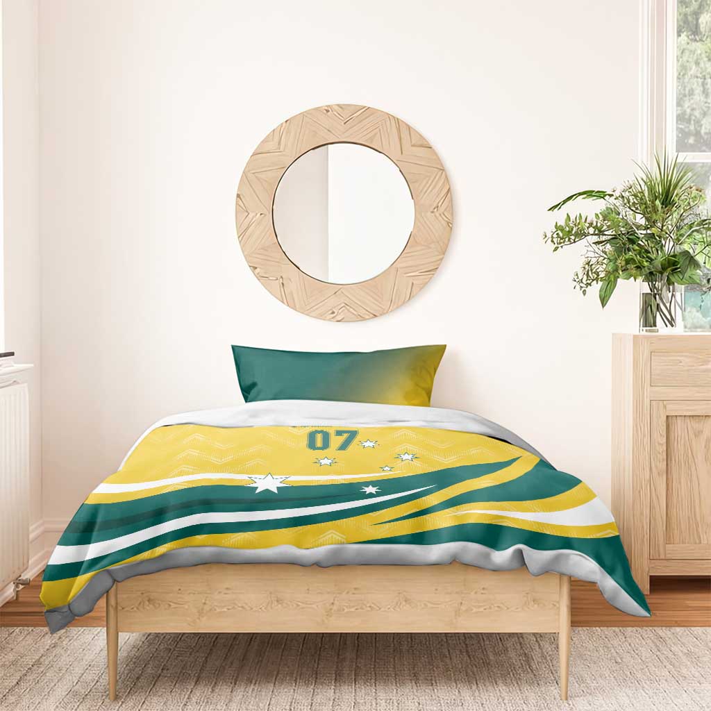 Australia 2024 Olympics Custom Bedding Set Rise of the Roos LT7 - Wonder Print Shop