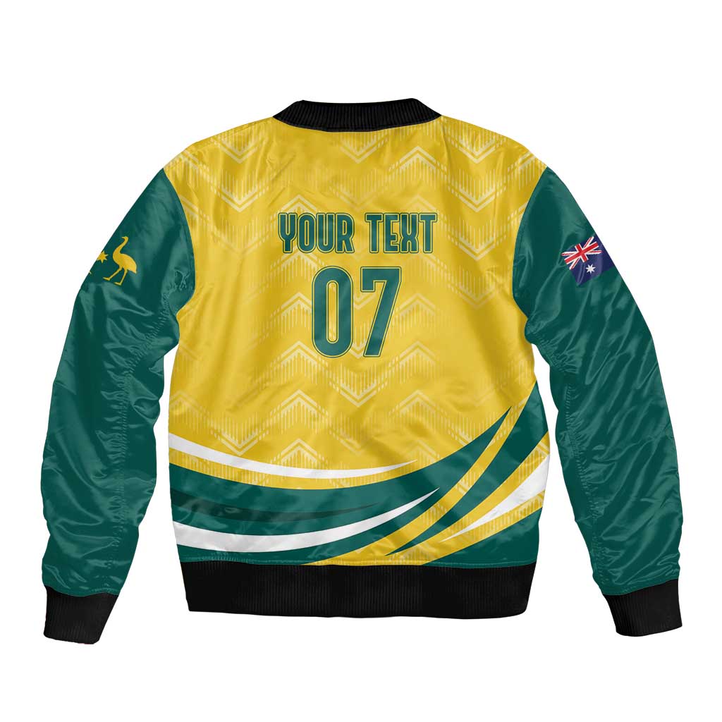 Australia 2024 Olympics Custom Bomber Jacket Rise of the Roos LT7 - Wonder Print Shop