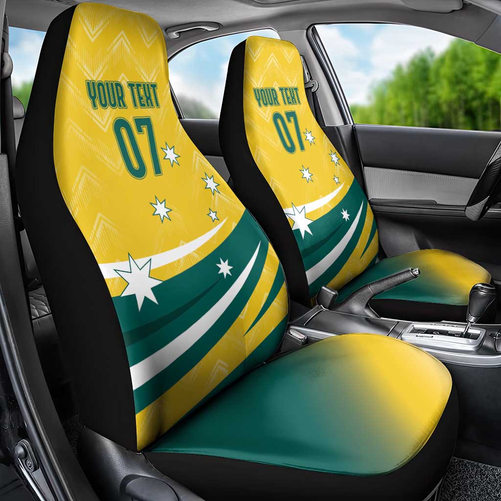 Australia 2024 Olympics Custom Car Seat Cover Rise of the Roos LT7 - Wonder Print Shop