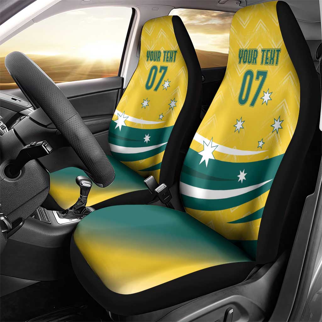 Australia 2024 Olympics Custom Car Seat Cover Rise of the Roos LT7 - Wonder Print Shop