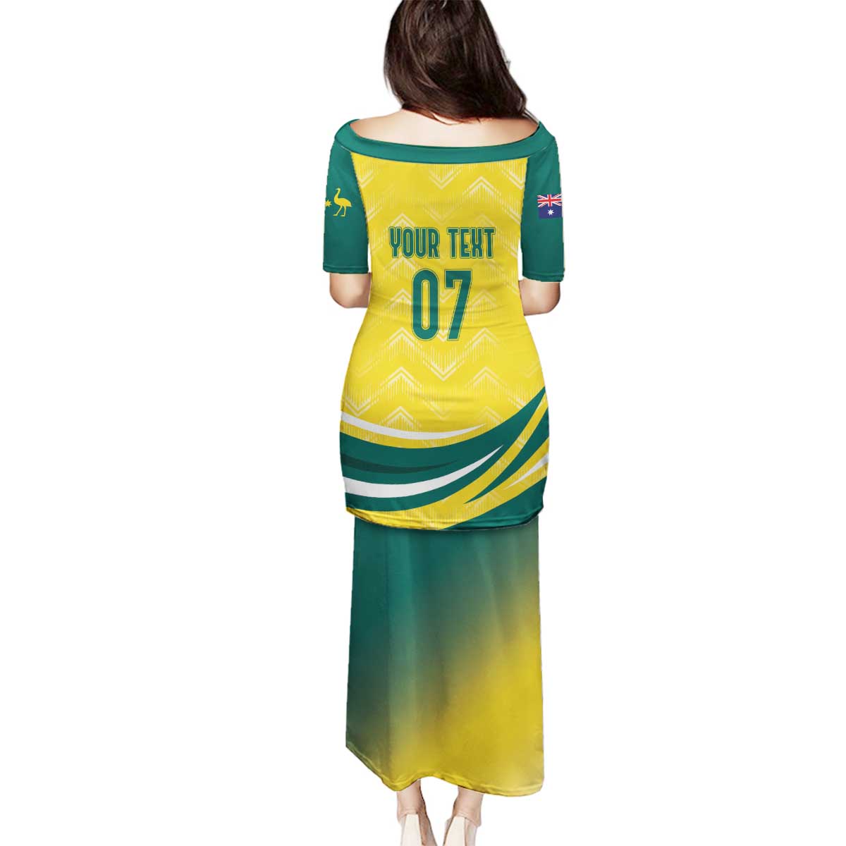 Australia 2024 Olympics Custom Family Matching Puletasi and Hawaiian Shirt Rise of the Roos - Wonder Print Shop