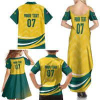 Australia 2024 Olympics Custom Family Matching Summer Maxi Dress and Hawaiian Shirt Rise of the Roos - Wonder Print Shop