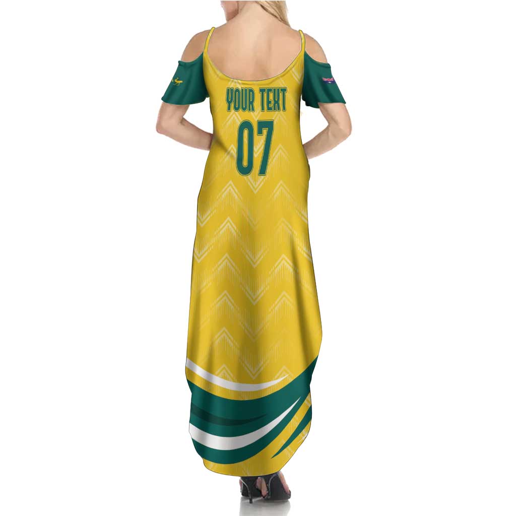 Australia 2024 Olympics Custom Family Matching Summer Maxi Dress and Hawaiian Shirt Rise of the Roos - Wonder Print Shop